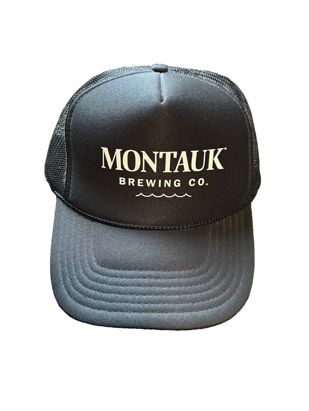 Montauk Brewing Co. Logo Black Snapback Hat Cap One Size